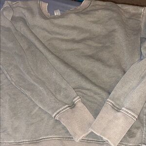 90 Degree By Reflex Gray Crewneck Sweater